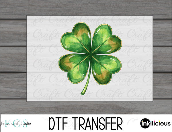 Watercolor Clover DTF