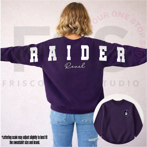 Raider Revel Marquee Letter Sweatshirt
