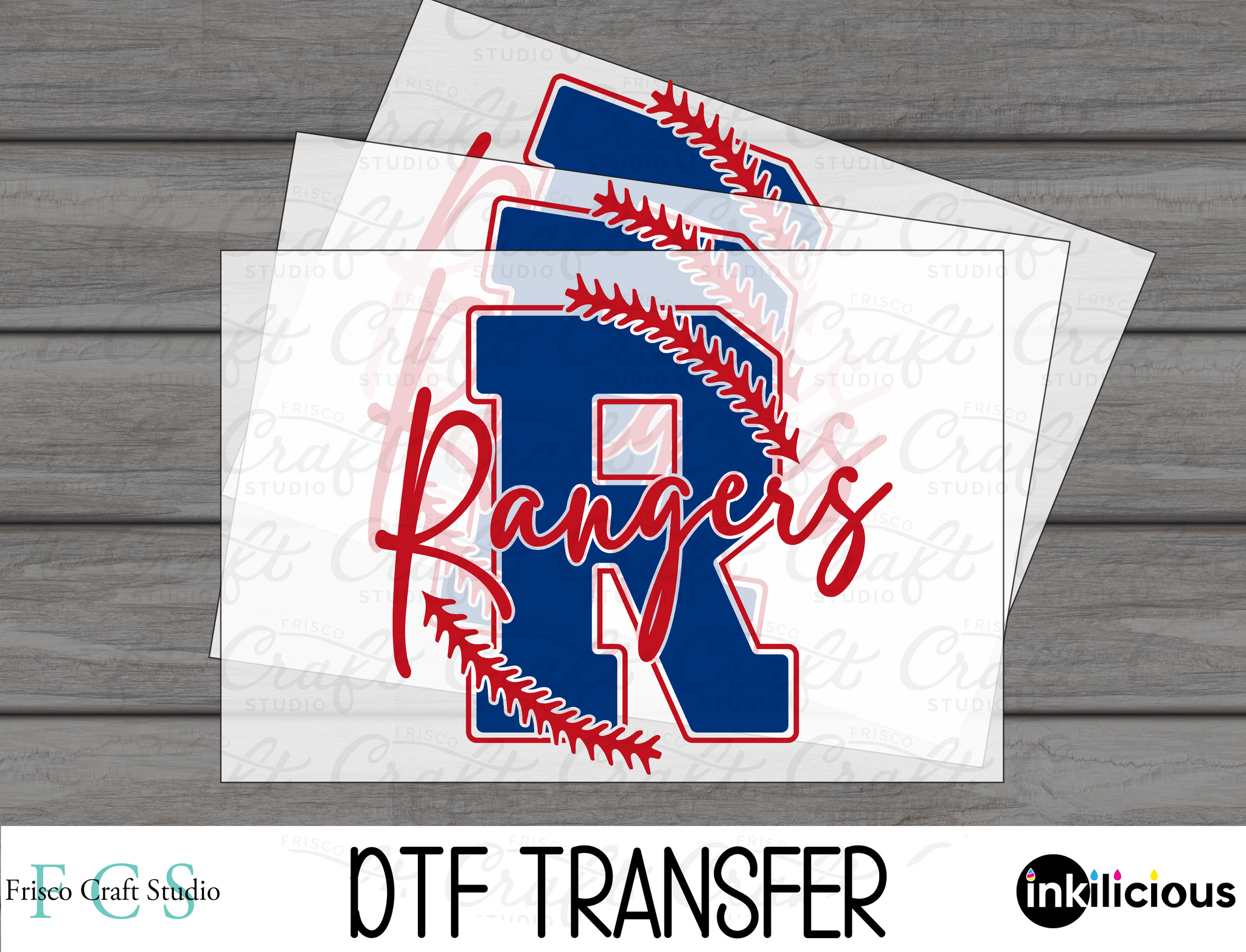 Baseball R Rangers DTF