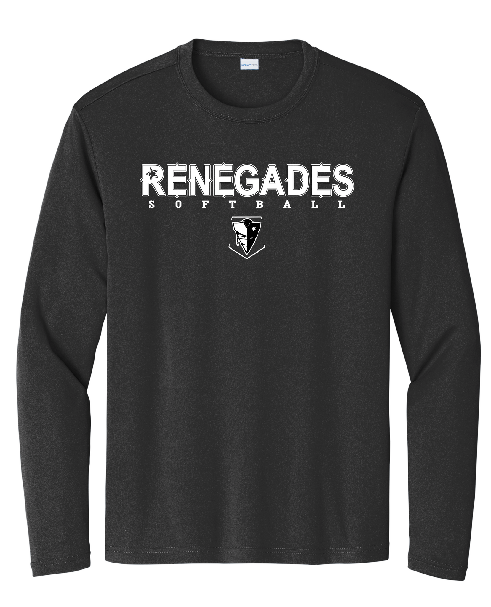 Renegades Softball Vintage Long Sleeve Dri-Fit - Black