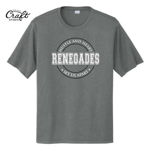Renegades Hustle & Heart Short Sleeve Dri-Fit - Grey