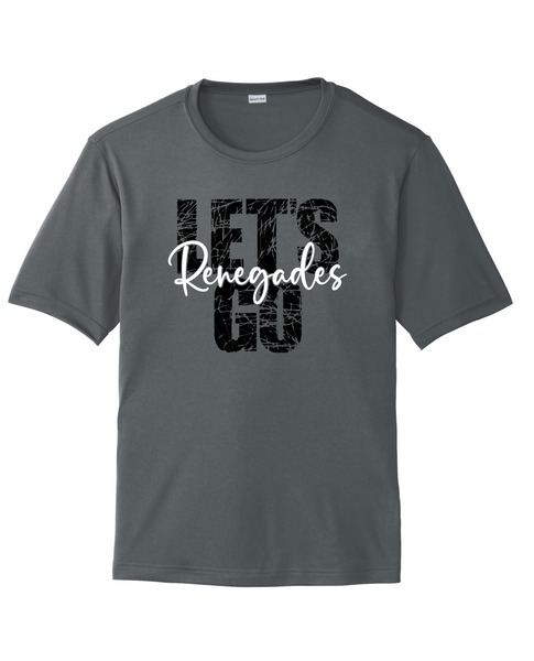 Let's Go Renegades Short Sleeve Dri-Fit - Charcoal