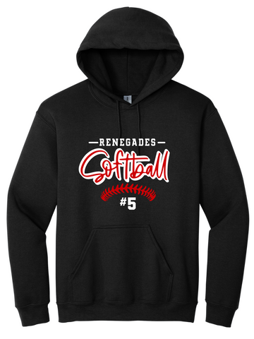Renegades Softball Classic Hoodie - Black