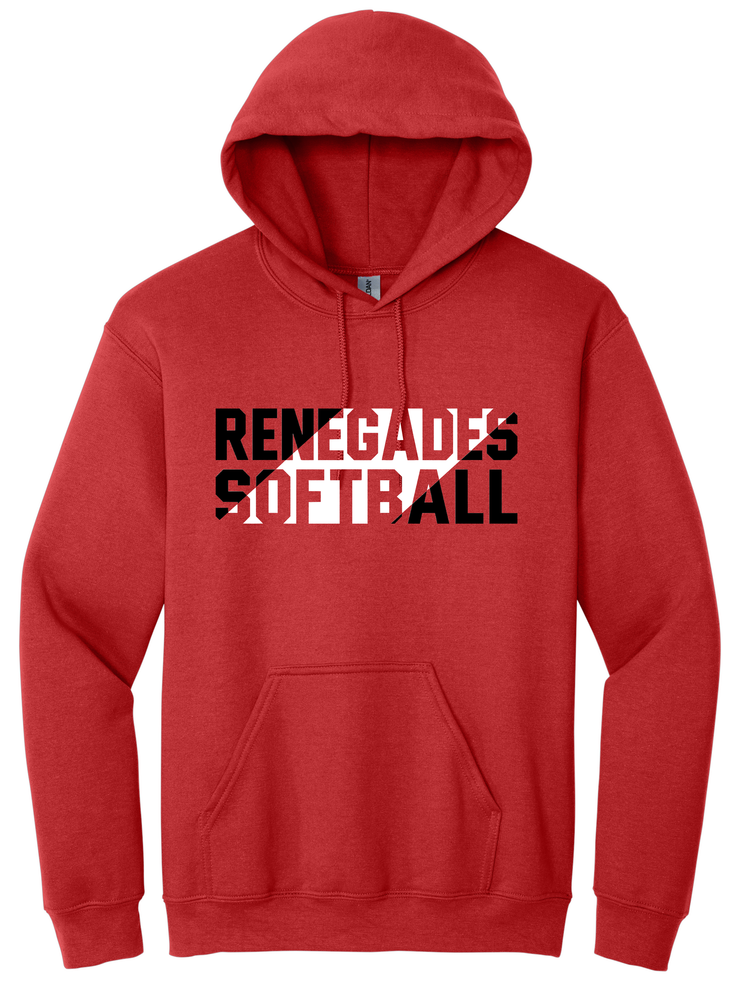 Renegades Softball Retro Hoodie - Red