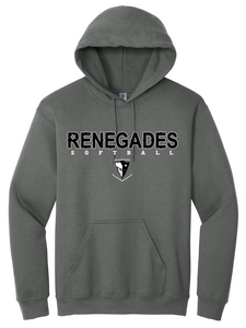 Renegades Softball Vintage Hoodie - Charcoal