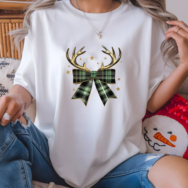 Reindeer Retro Bow DTF