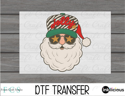 Santa Stripe Hat DTF