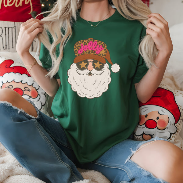 Santa Leopard Hat DTF