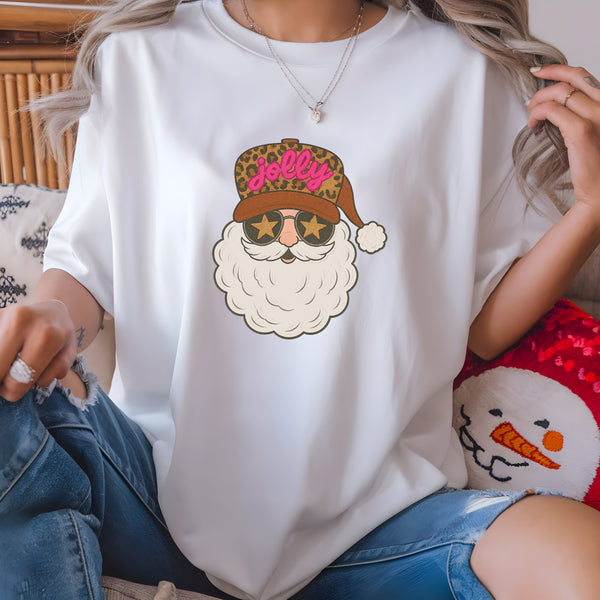 Santa Leopard Hat DTF