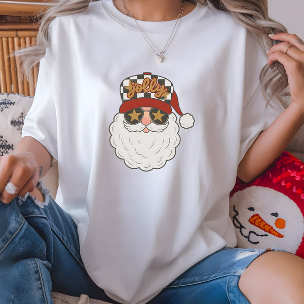 Santa Checkered Hat DTF