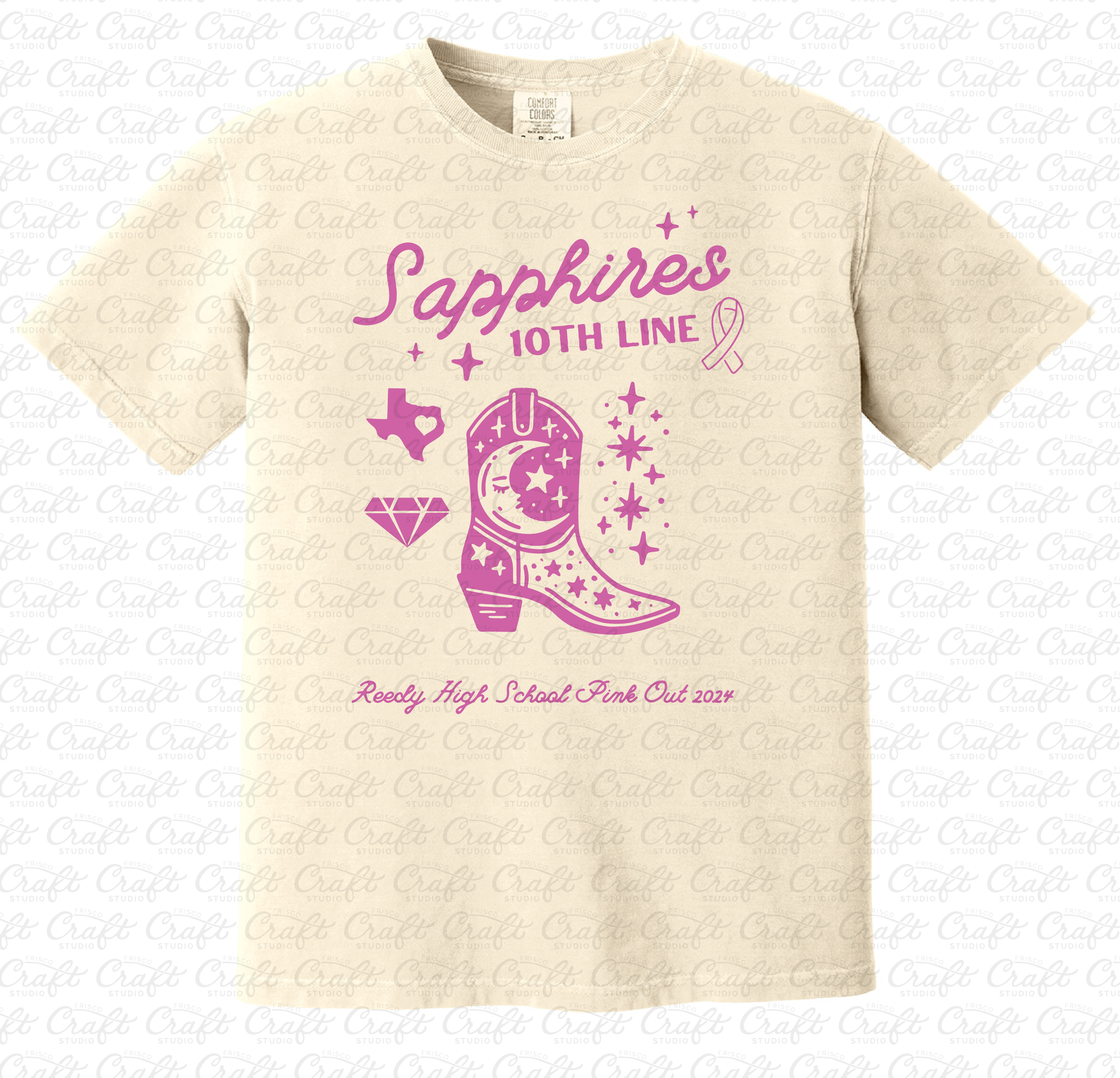 Sapphires 10th Line Pink Out T-Shirt