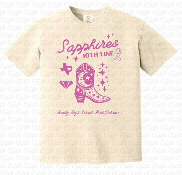 Sapphires 10th Line Pink Out T-Shirt