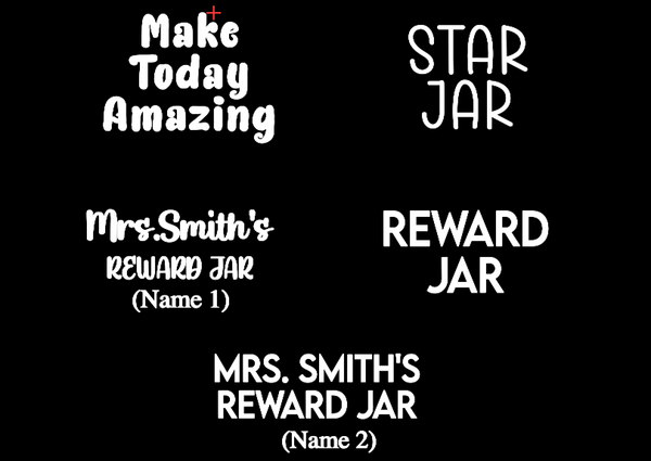 Small Reward Jar