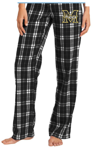 M logo Flannel Pajama Pants