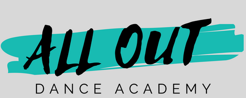 All Out Dance Brush Stroke- Black Font