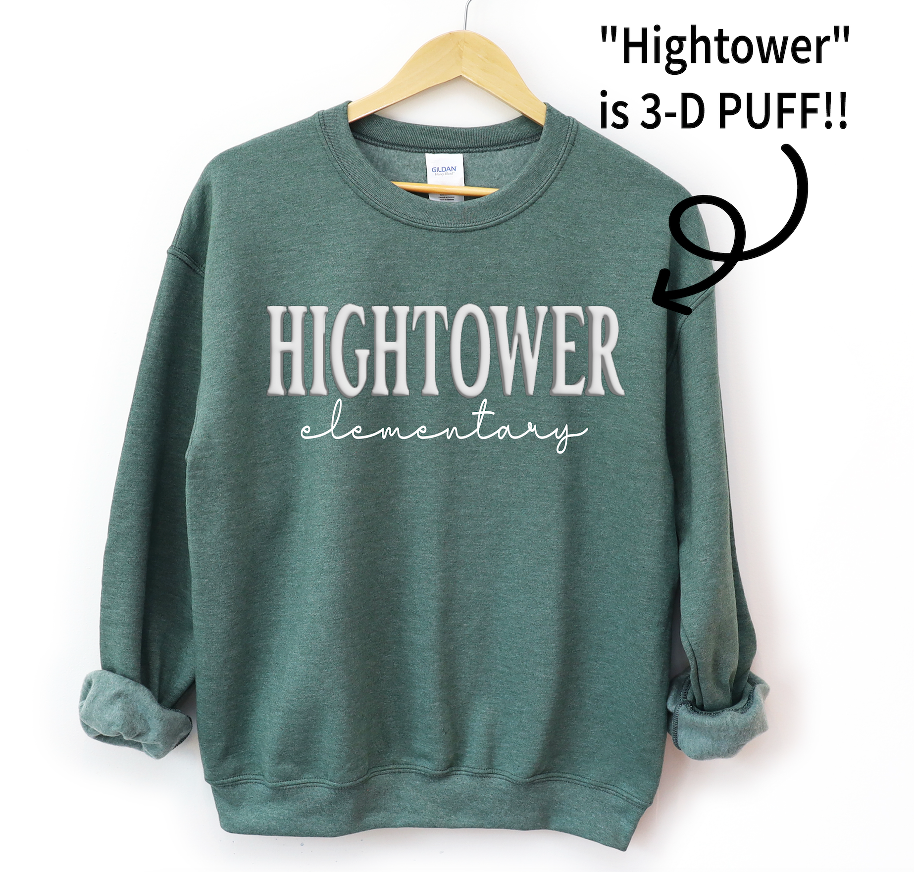 Hightower Elementary Puff Sweatshirts - 2 Color Options