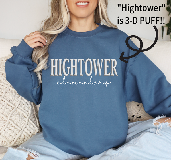 Hightower Elementary Puff Sweatshirts - 2 Color Options