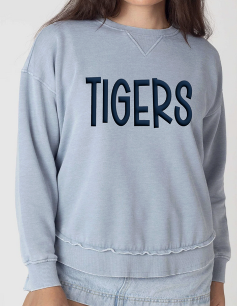 Tigers "PUFF" Chicka-d Burnout Sweatshirts