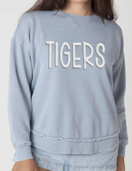 Tigers "PUFF" Chicka-d Burnout Sweatshirts