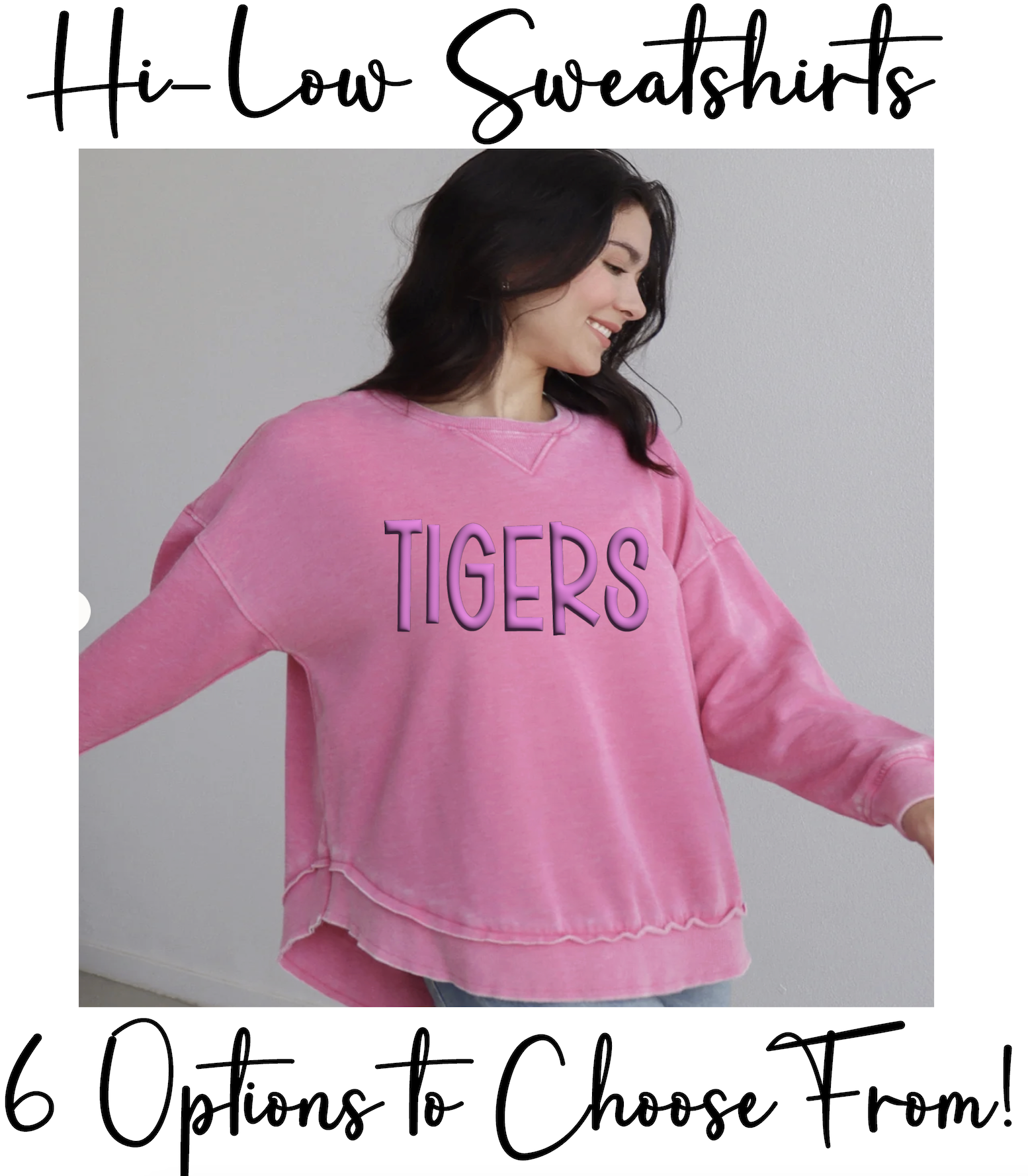 Tigers "PUFF" Chicka-d Burnout Sweatshirts