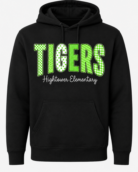 Tigers Patchwork Hoodie