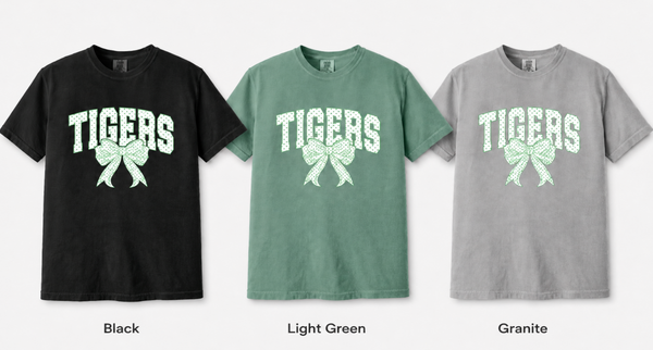 Preppy Tigers Polka Dot Spirit Tees