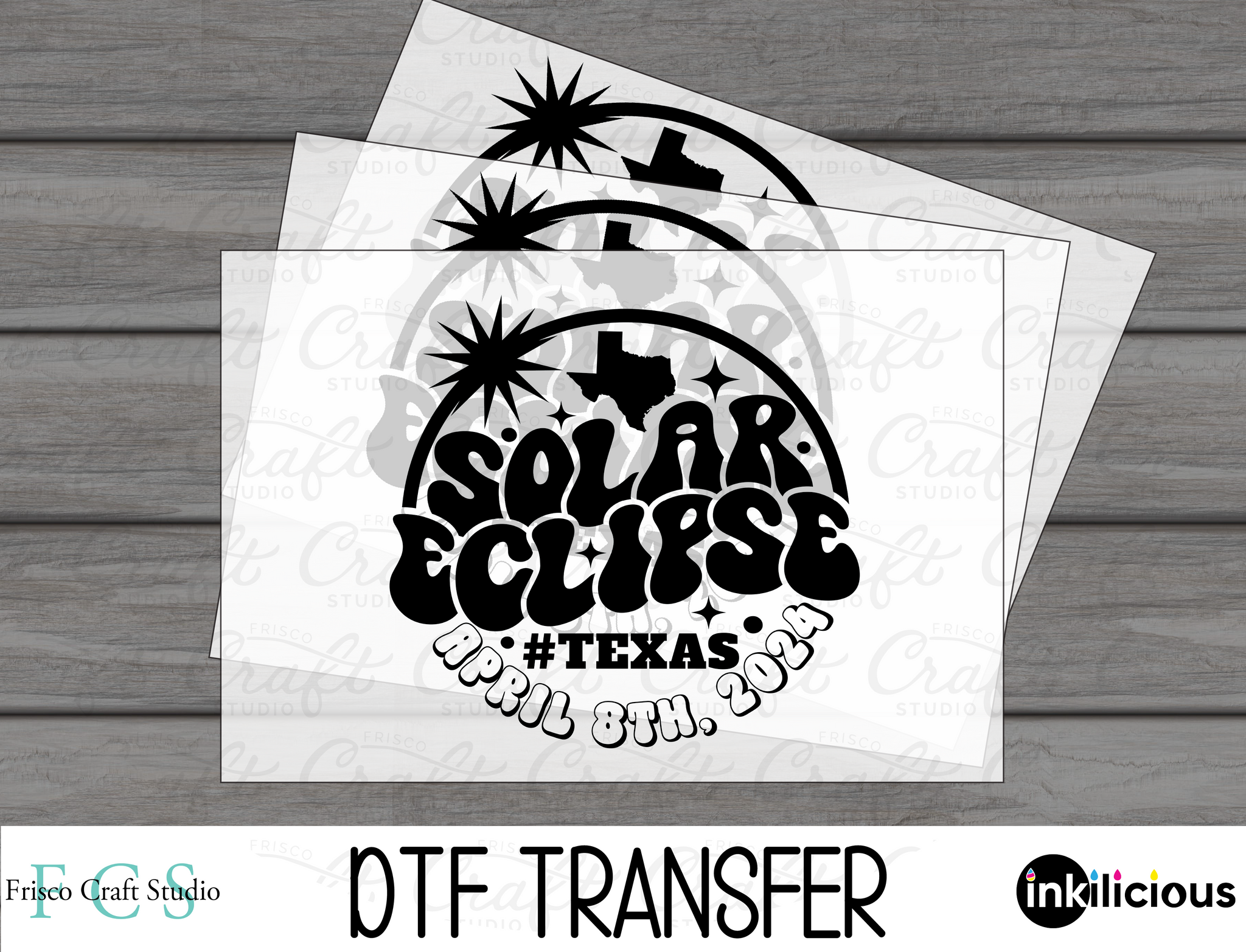 Solar Eclipse Texas-Black Wording