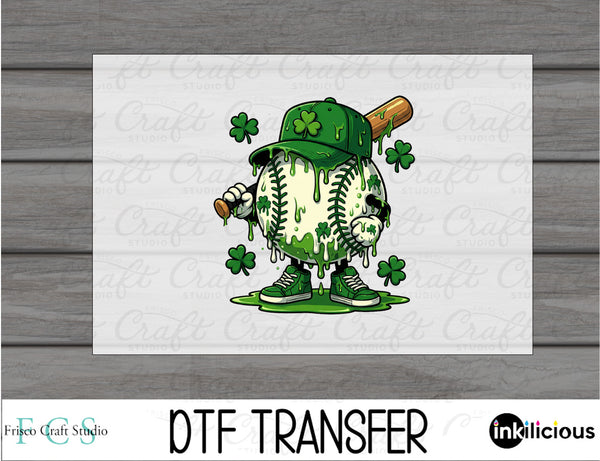 St. Patrick Dripping Baseball DTF