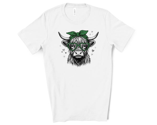 St. Patrick Highland Cow DTF