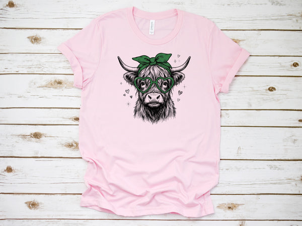 St. Patrick Highland Cow DTF