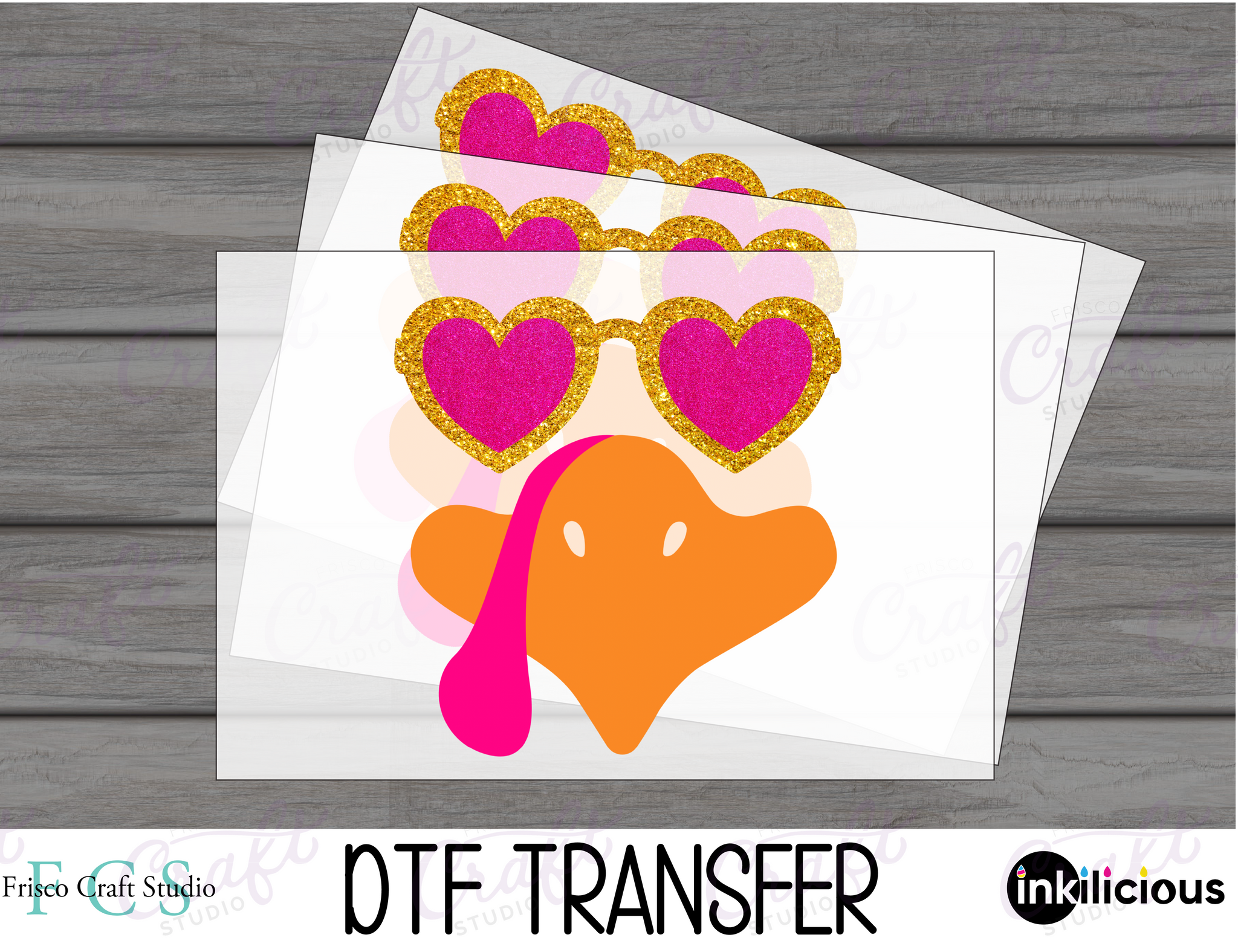 Glamorous Turkey with heart glasses