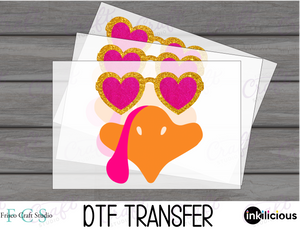 Glamorous Turkey with heart glasses