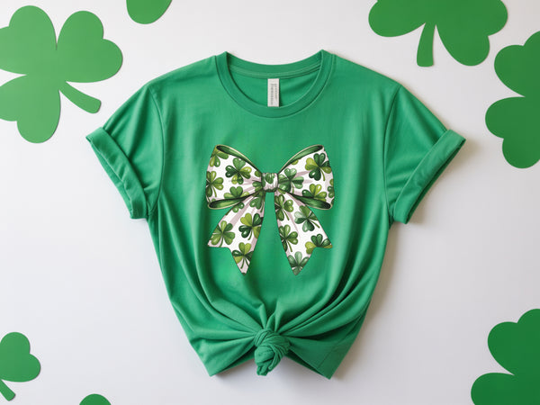Coquette St. Patricks Day Bow DTF