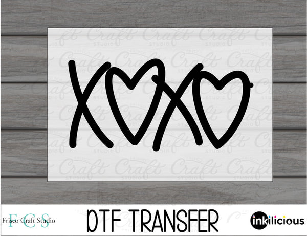Heart XOXO DTF