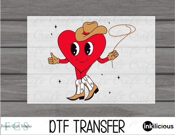 Valentines Cowgirl DTF