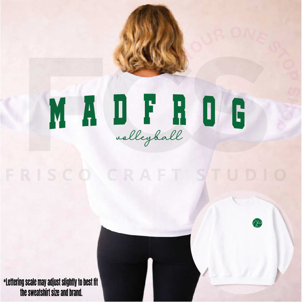 Mad Frog Volleyball Marquee Letter Sweatshirt