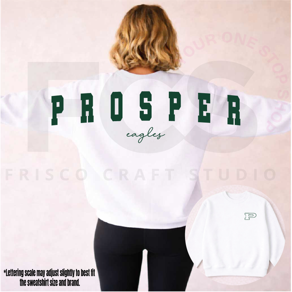Prosper Eagles Marquee Letter Sweatshirt