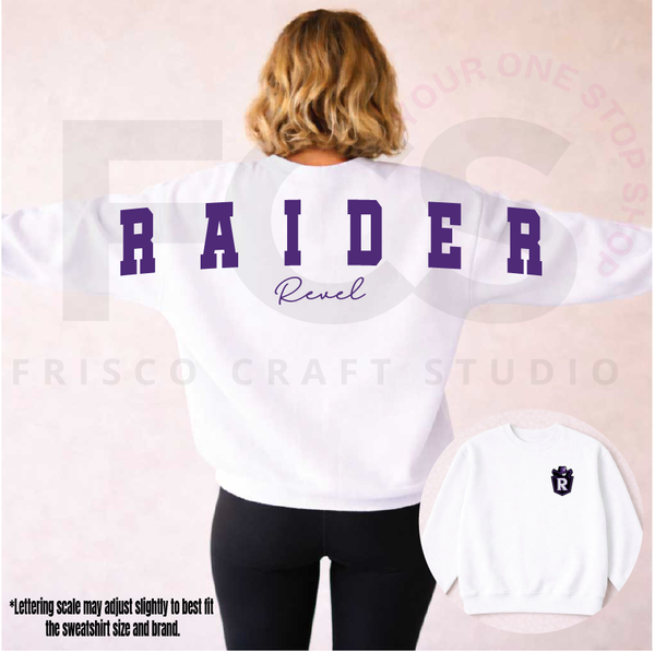 Raider Revel Marquee Letter Sweatshirt