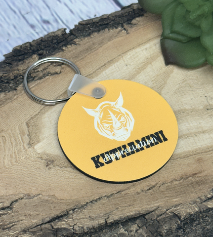 Yellow House Keychain- 2"