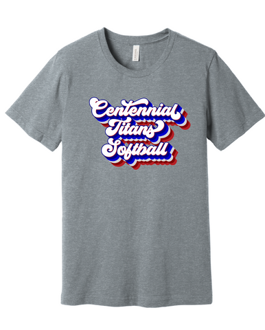 Retro Centennial Titans Softball Cotton T-Shirt