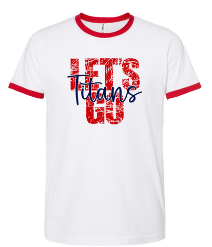 Let's Go Titans Cotton Ringer Short Sleeve T-Shirt