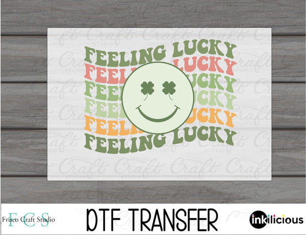 Feeling Lucky Retro Smiley DTF