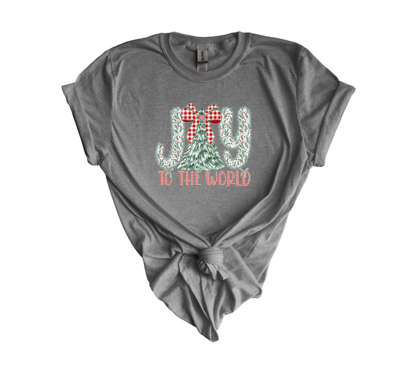 Plaid Joy to the World DTF