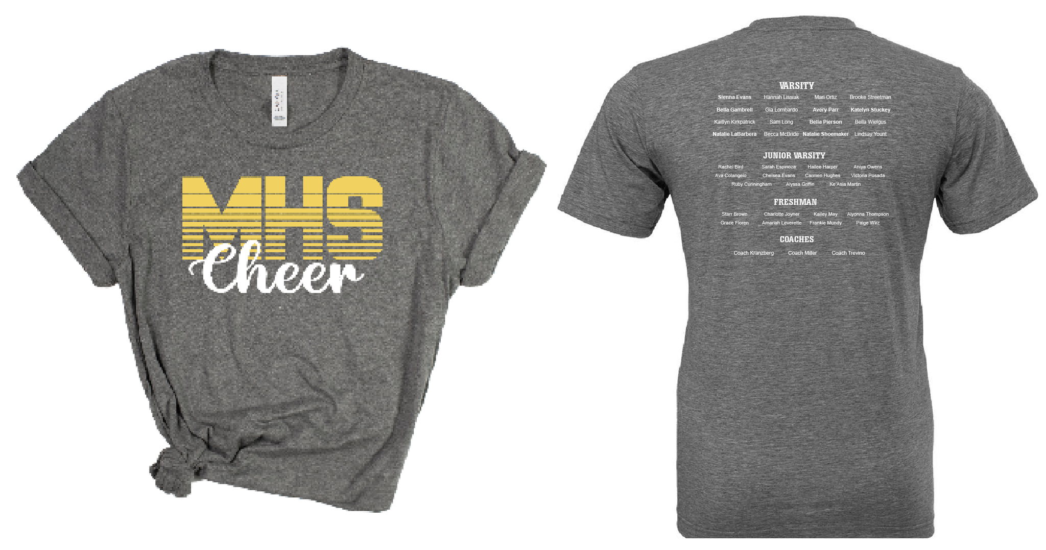 Memorial Cheer Roster Shirt
