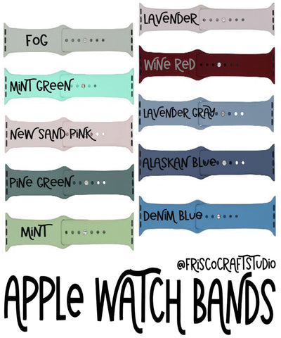 Blank Silicone Watch Bands