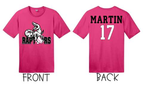 Raptors Softball Parent Shirts