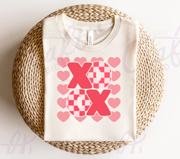 XOXO-Iron On Decal, Press and Go