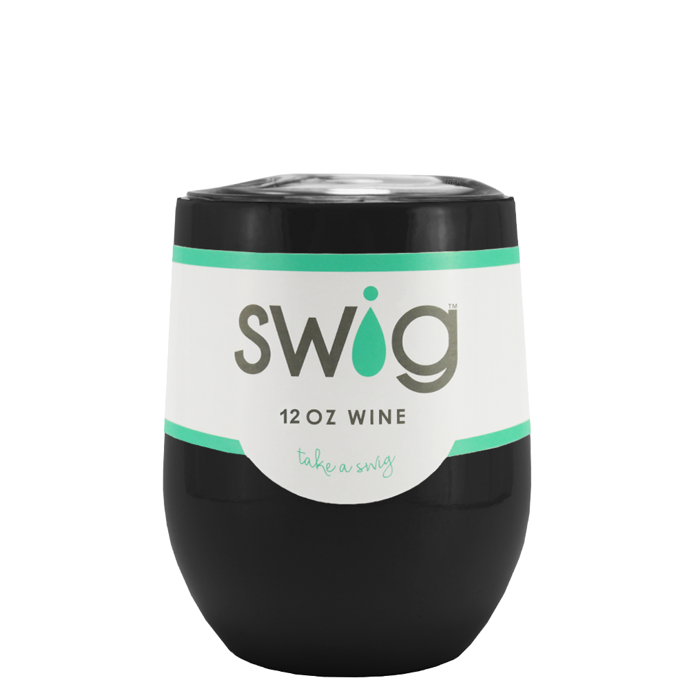 Swig Black Wine Tumbler