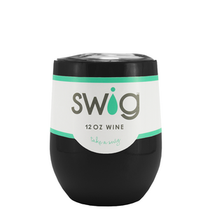Swig Black Wine Tumbler