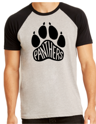 Navo FB Unisex Black & Grey Short Sleeve Raglan